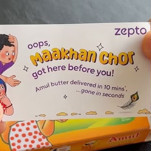 Oops, maakhan chor got here": Zepto turns Amul butter boxes into festive surprises for Janmashtami